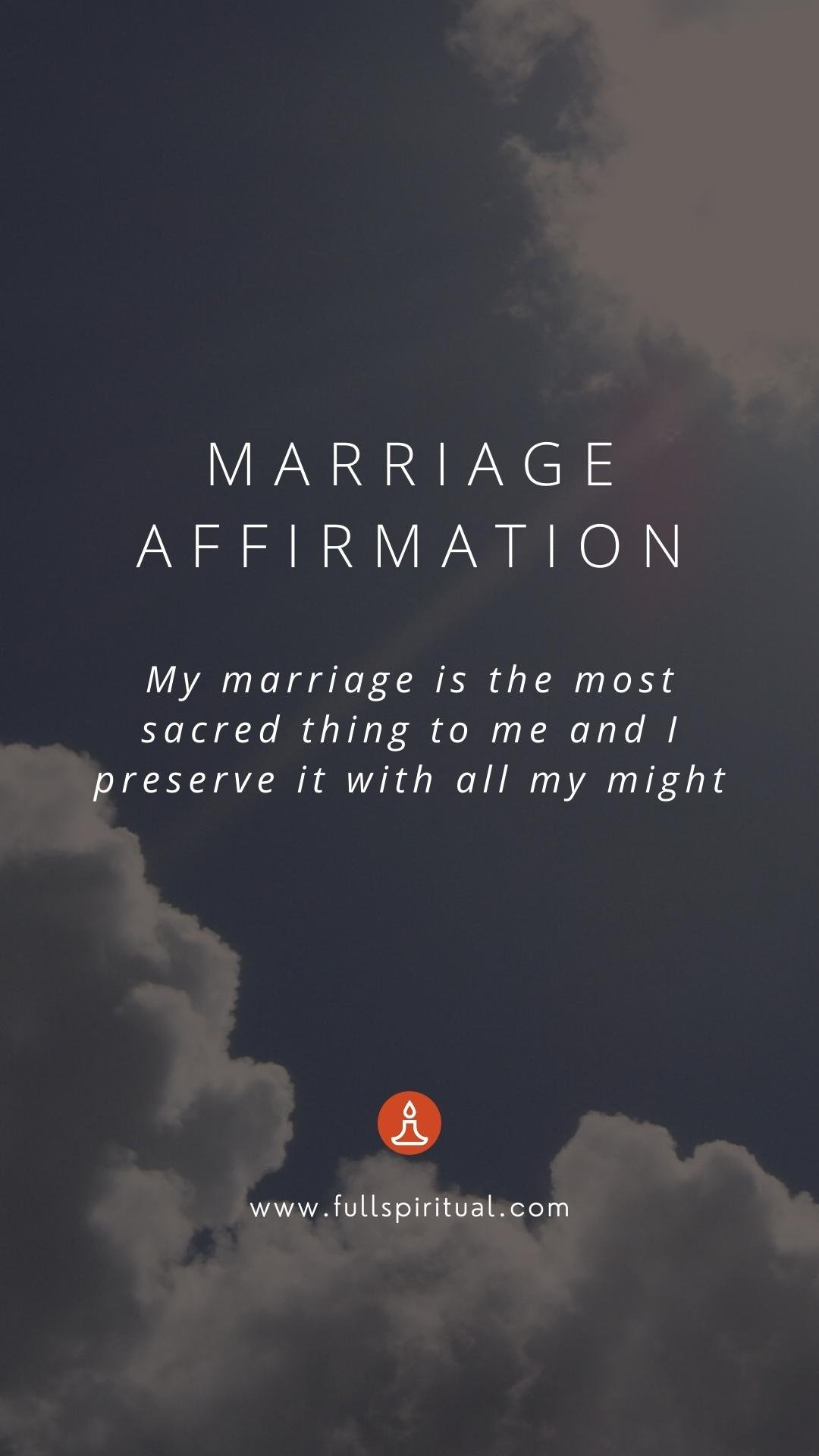 Marriage Affirmations 2 married couple affirmation