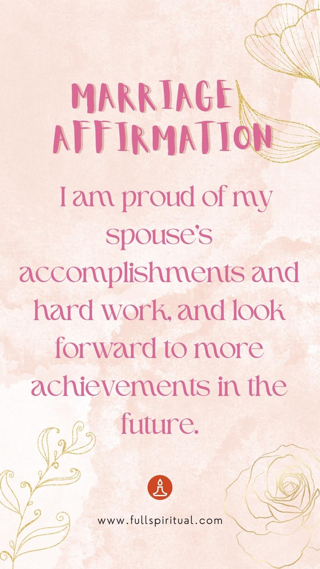 Marriage Affirmations 5 accomplishments and hardwork