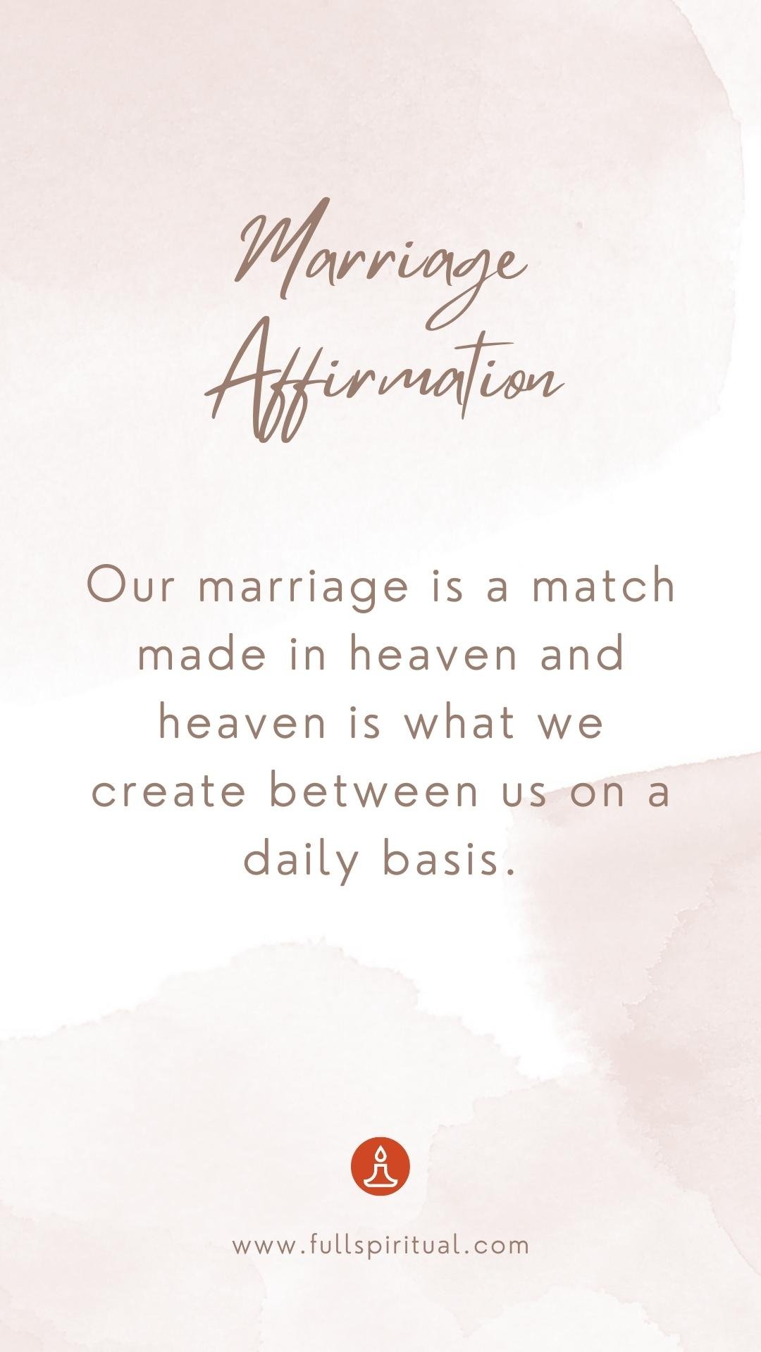 Marriage Affirmations 4 husband and wife affirmation