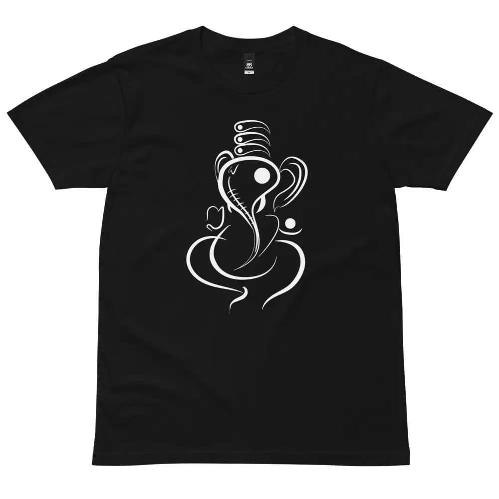 Lord ganesh outline tshirt for men - Image 2