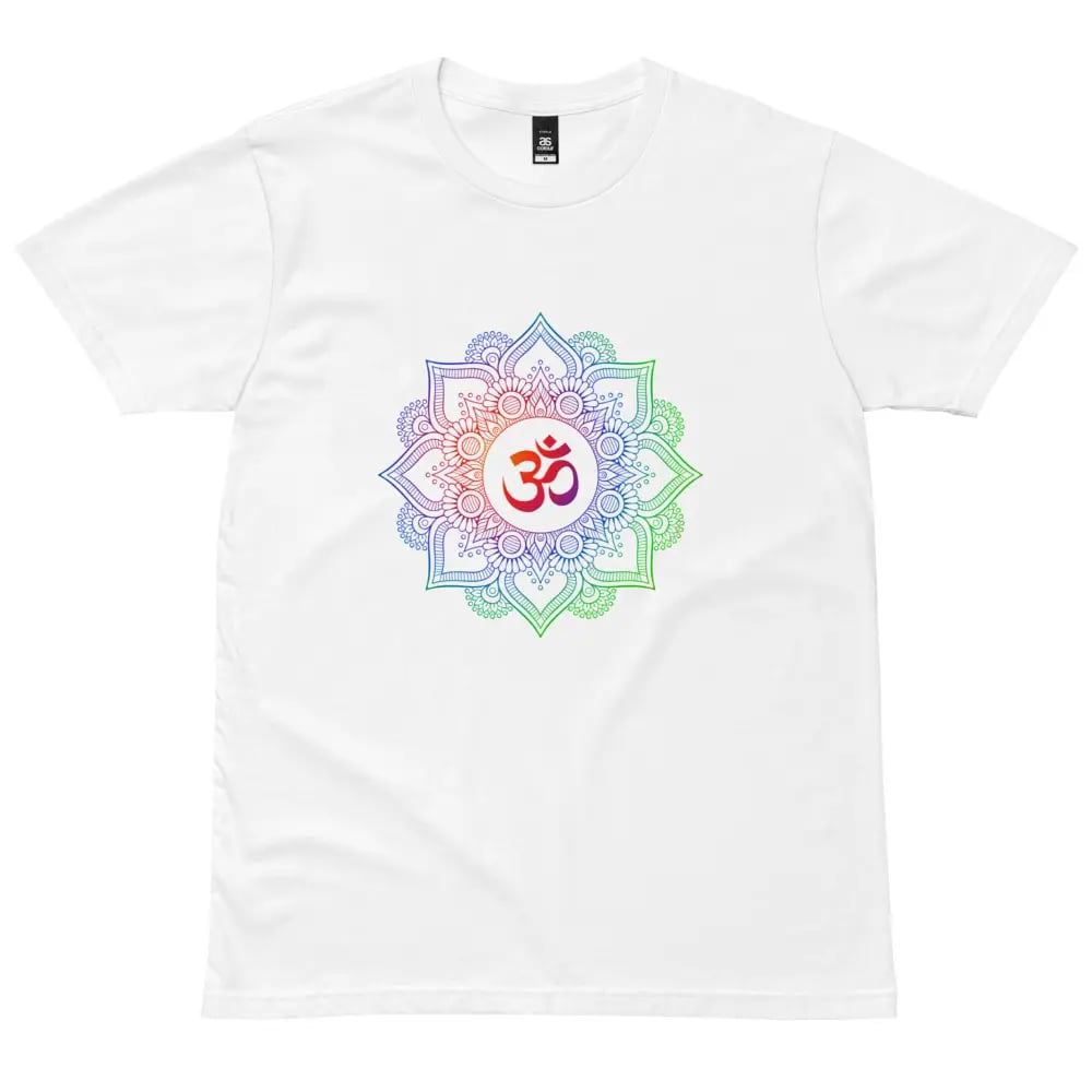 Coloful Om matra tshirt for men