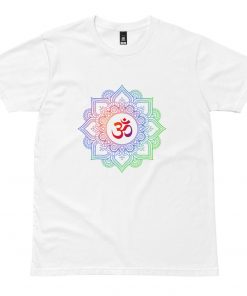 Coloful Om matra tshirt for men