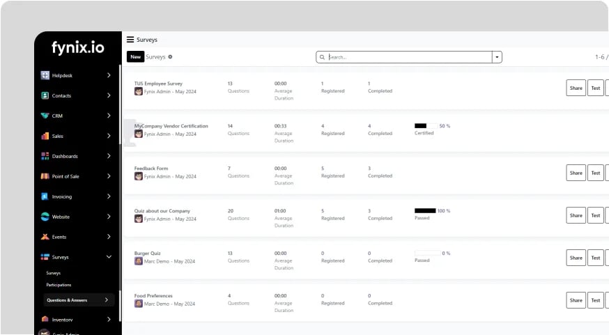 Surveys and Feedback Collections