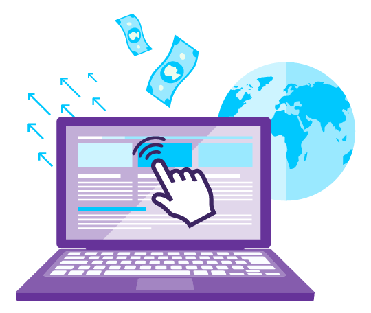 Should you Start a Blog This Year? 13 laptop showing a blog with a finger that’s pushing traffic and money away from the computer