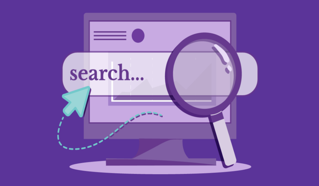 Ultimate Guide to SEO Marketing for SMBs 3 A computer with an open search tab.