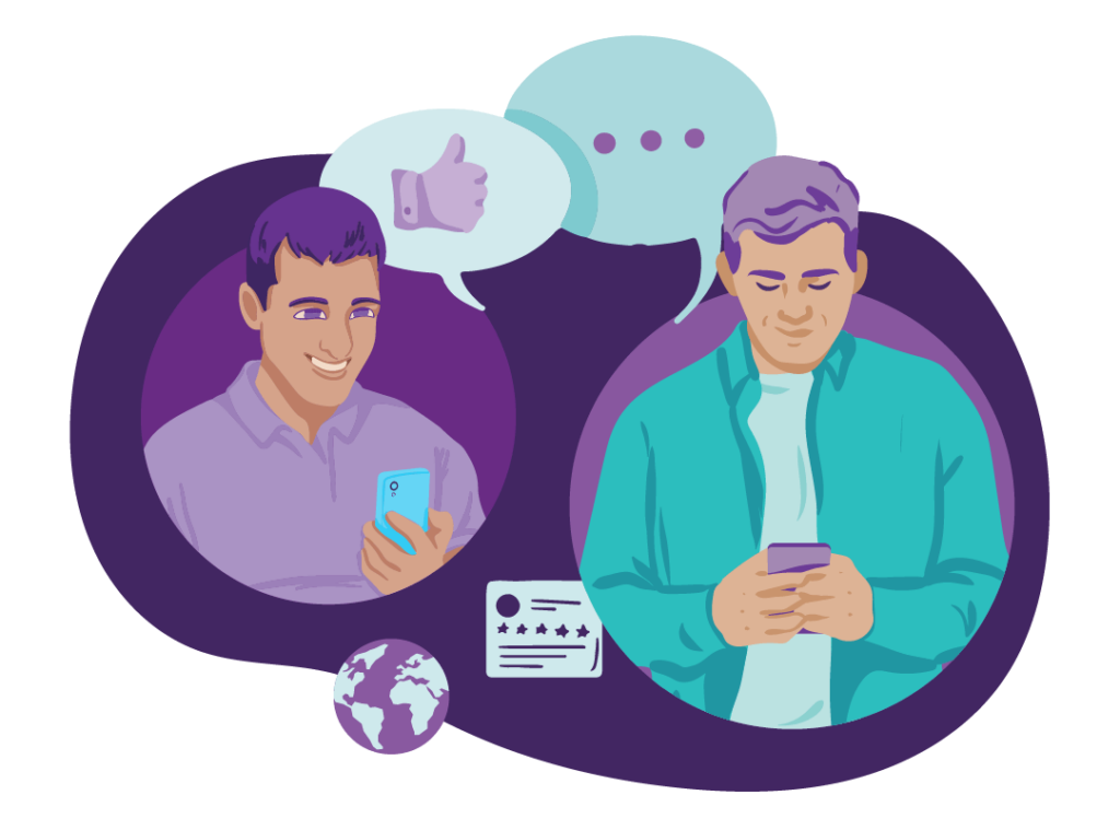 When to Post on Social Media 11 Two people posting on social media. One has lots of likes.