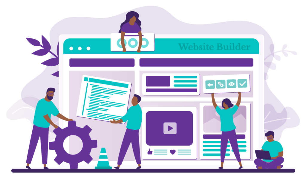 Your Guide to Effective Website SEO in 2023 6 people building a website with a drag-and-drop page builder