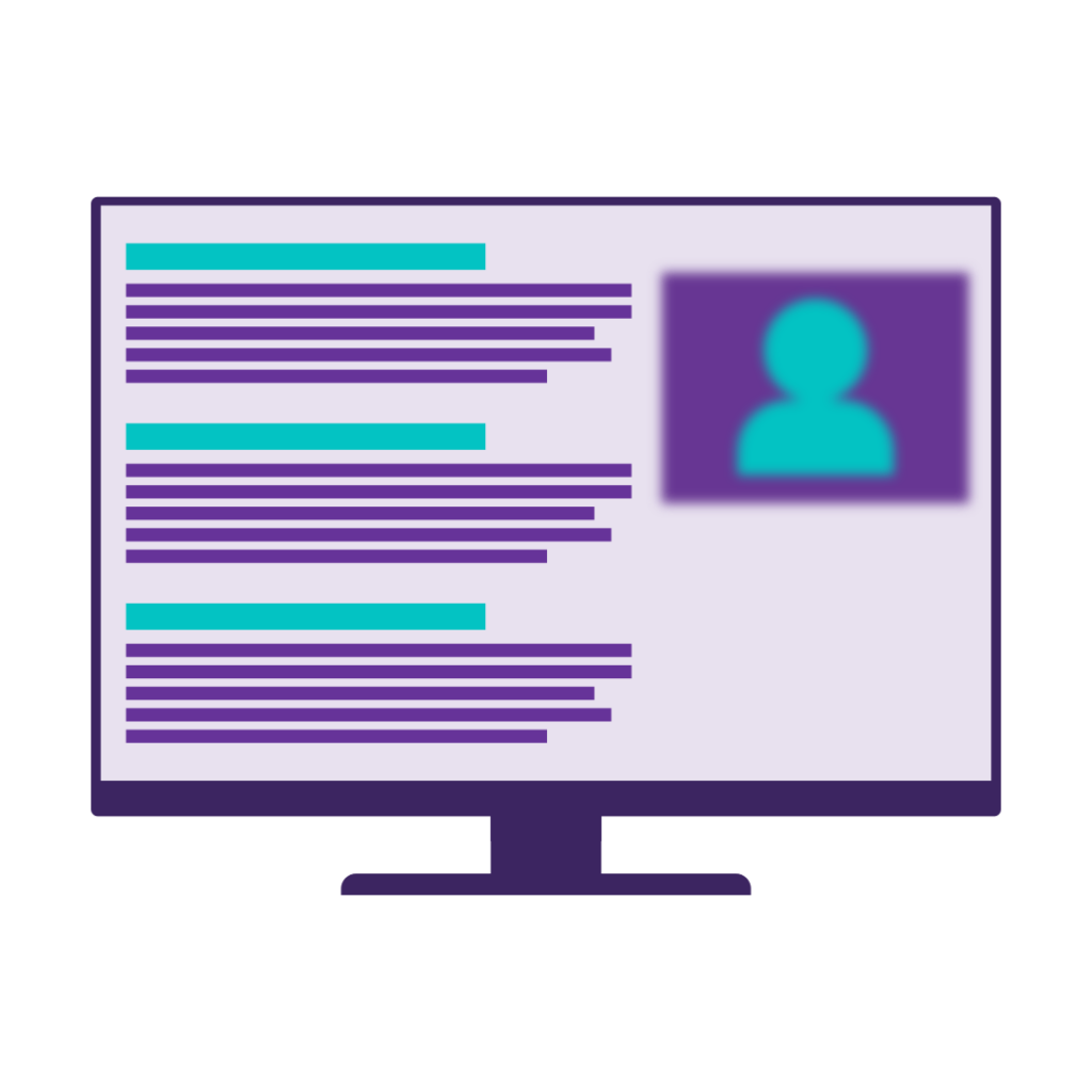 5 Things I Wish I’d Known About SEO When I Built My First Website 5 Monitor screen showing a webpage still loading the blurred image.
