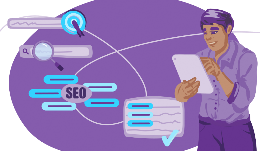 SEO Keyword Best Practices for Today’s Small Businesses 11 Man searching keywords for better SEO results.