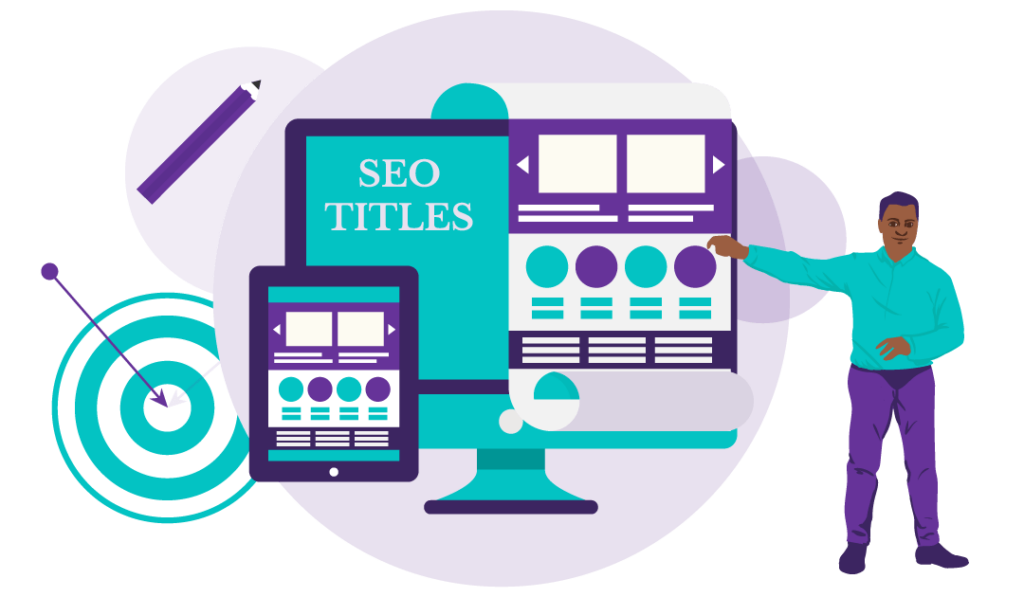 Google SEO Title and Title Tag Update 8 Man, showing on how to maximise the chances Google will display great SEO title for your content.