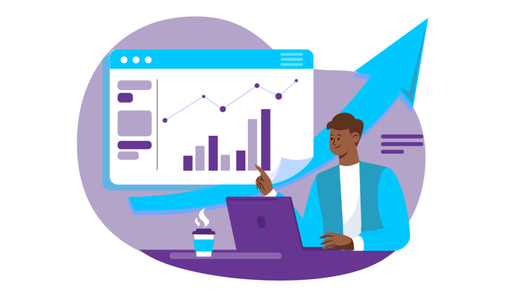 How to Use Content Marketing in your Business 3 A man checking on his content analytics.