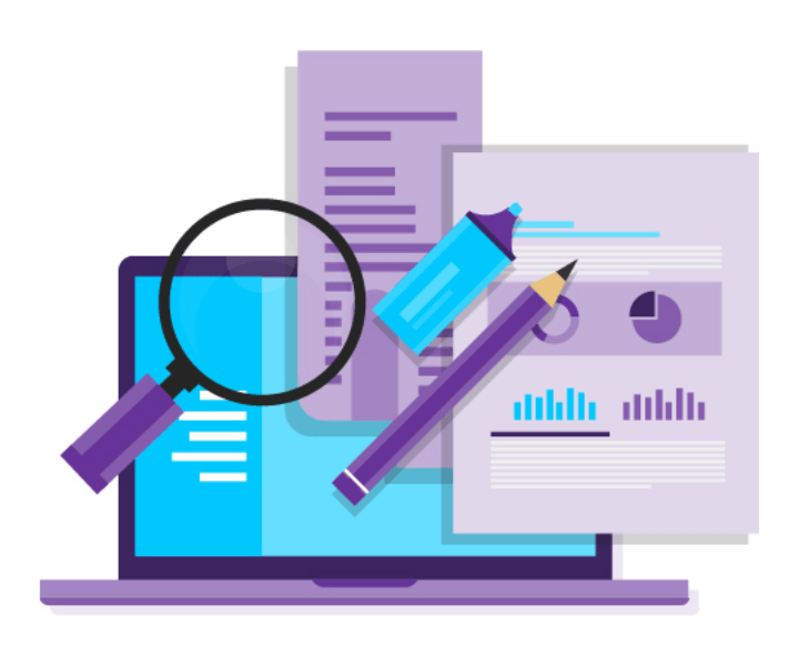 Myth: 3rd-Party App Posts on Facebook = Less Reach 4 A laptop showing some analytics with a pencil, highlighter and magnifying glass over the top.