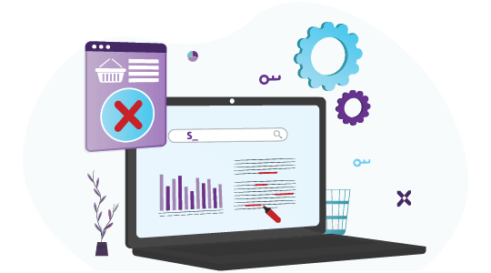 Keyword Cannibalisation: How to Identify & Quash It 6 Laptop showing content with duplicate keywords Highlighted.
