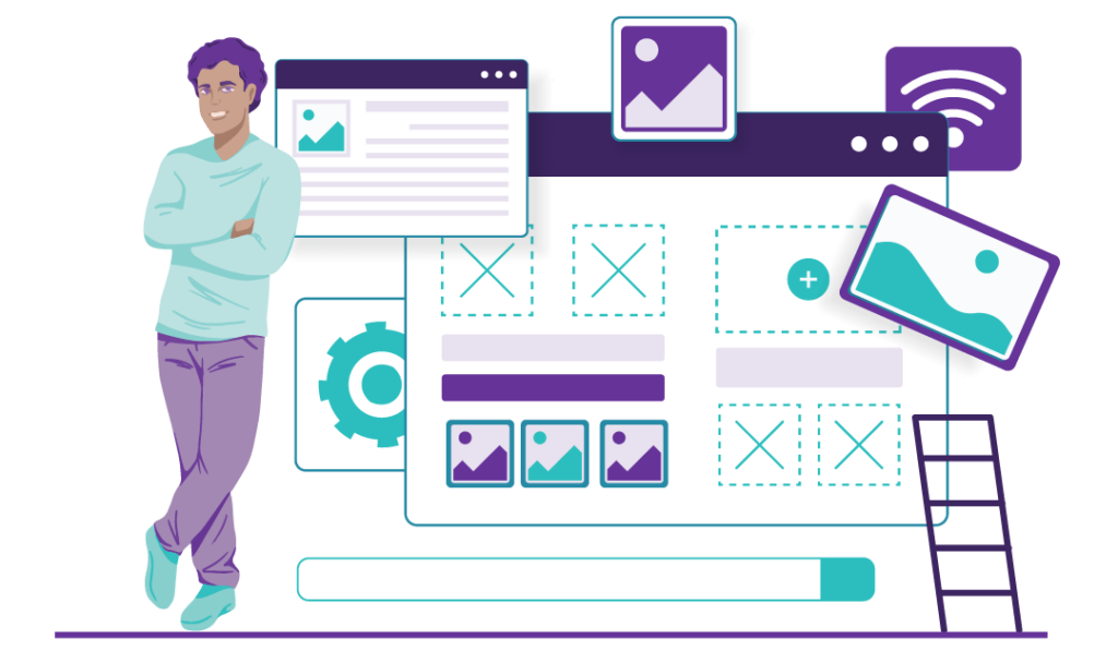 How to Change Your Site Title in WordPress 5 Man showing on how to change a site title in WordPress the visual way.