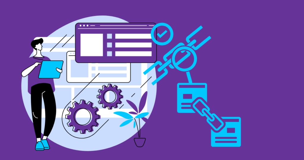 Top 12 Causes of Low Web Traffic 9 A man looking at the backlinks to his site and how they improve search performance and generate more site traffic.