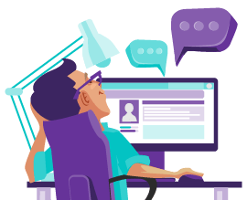 Should you Start a Blog This Year? 14 Man reading a blog post