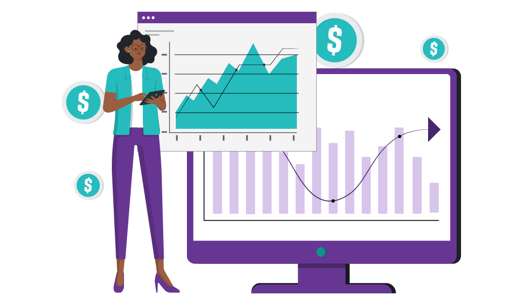 What are SMART Goals? Definition + Tips 4 A person looking at data to determine whether their goals are achievable.