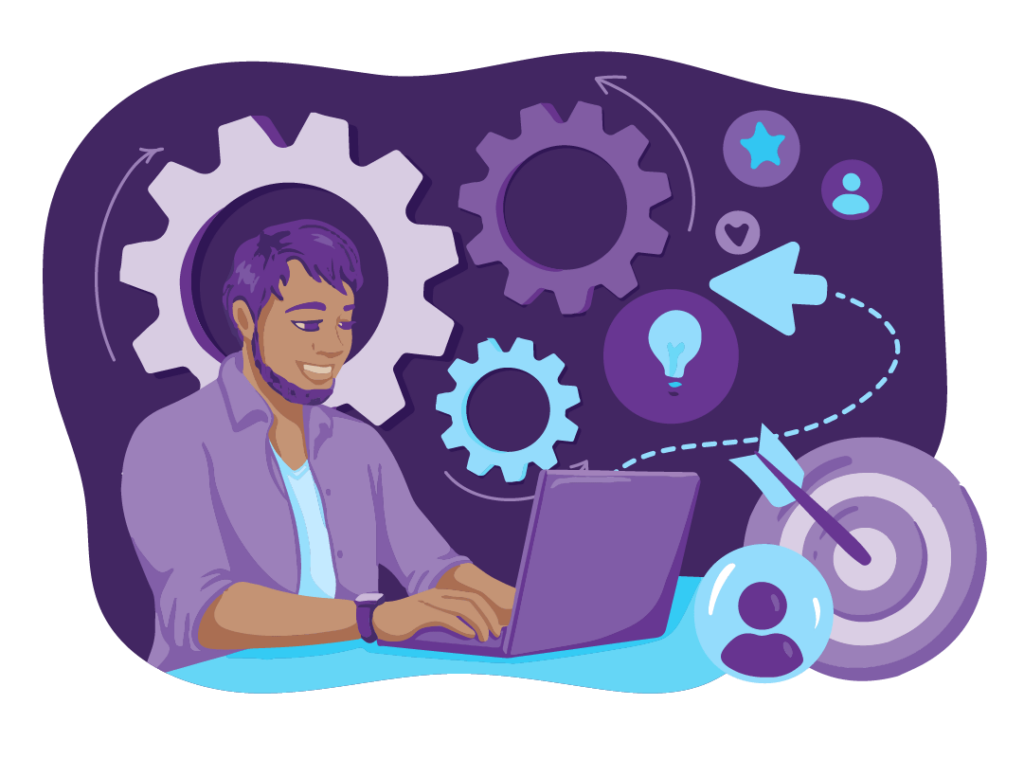 Top Branding Tips for Small and Medium-sized Businesses 5 A man using his laptop to get his branding basics correct