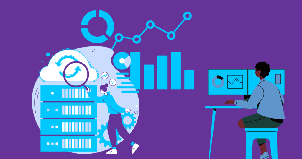 Top 12 Causes of Low Web Traffic 8 a man and woman analysing data to determine the cause of their low web traffic