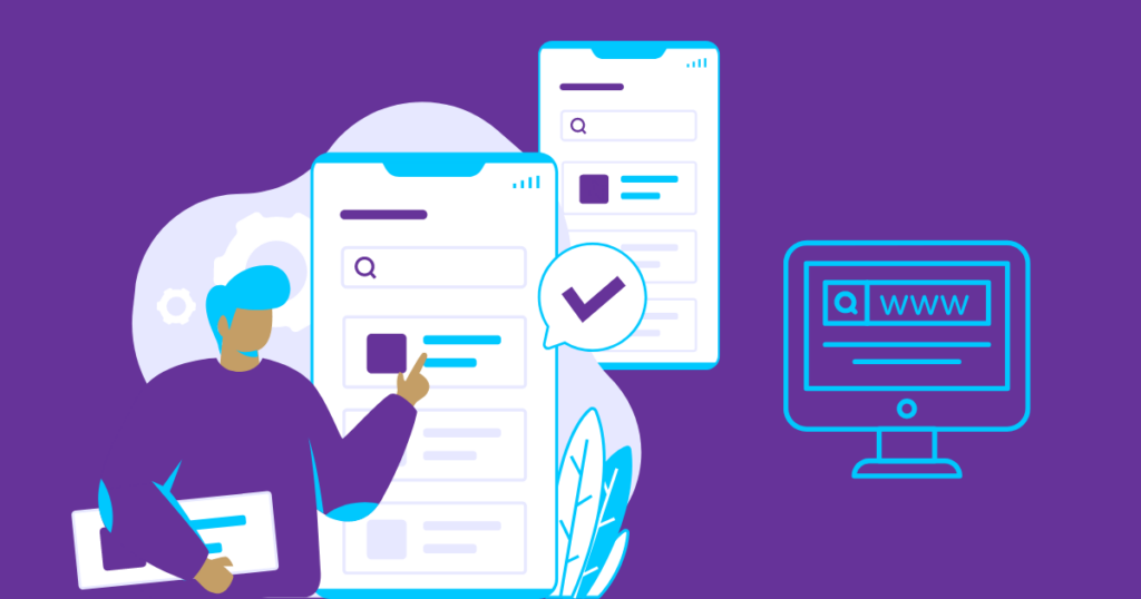 Top 12 Causes of Low Web Traffic 4 a man showing how important it is to optimise your website for mobile and other devices.