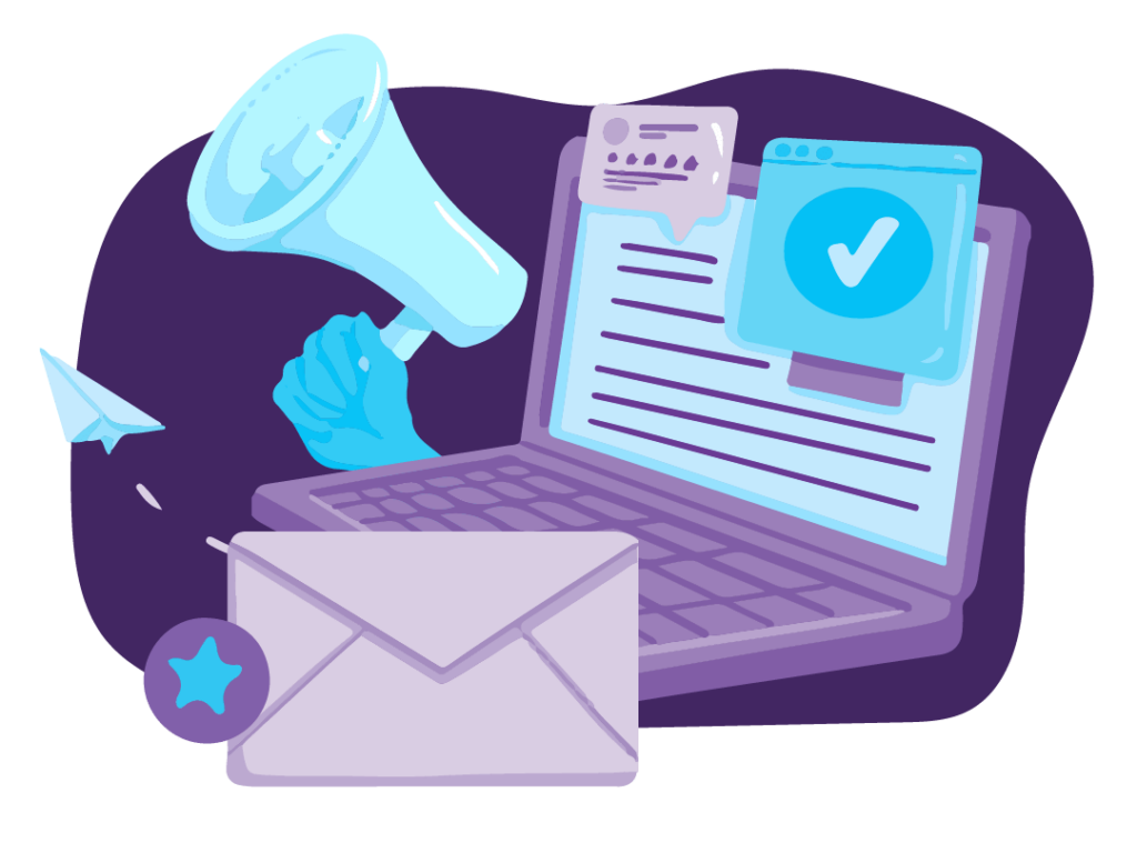 Top 13 Marketing Strategies and Marketing Approaches 3 Laptop shows an email successfully sent.