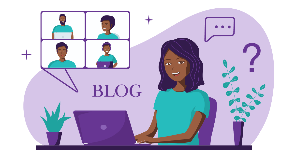 The 7 Types of Blog Posts for Better ROI 3 Woman explaining a concept in a how-to video.