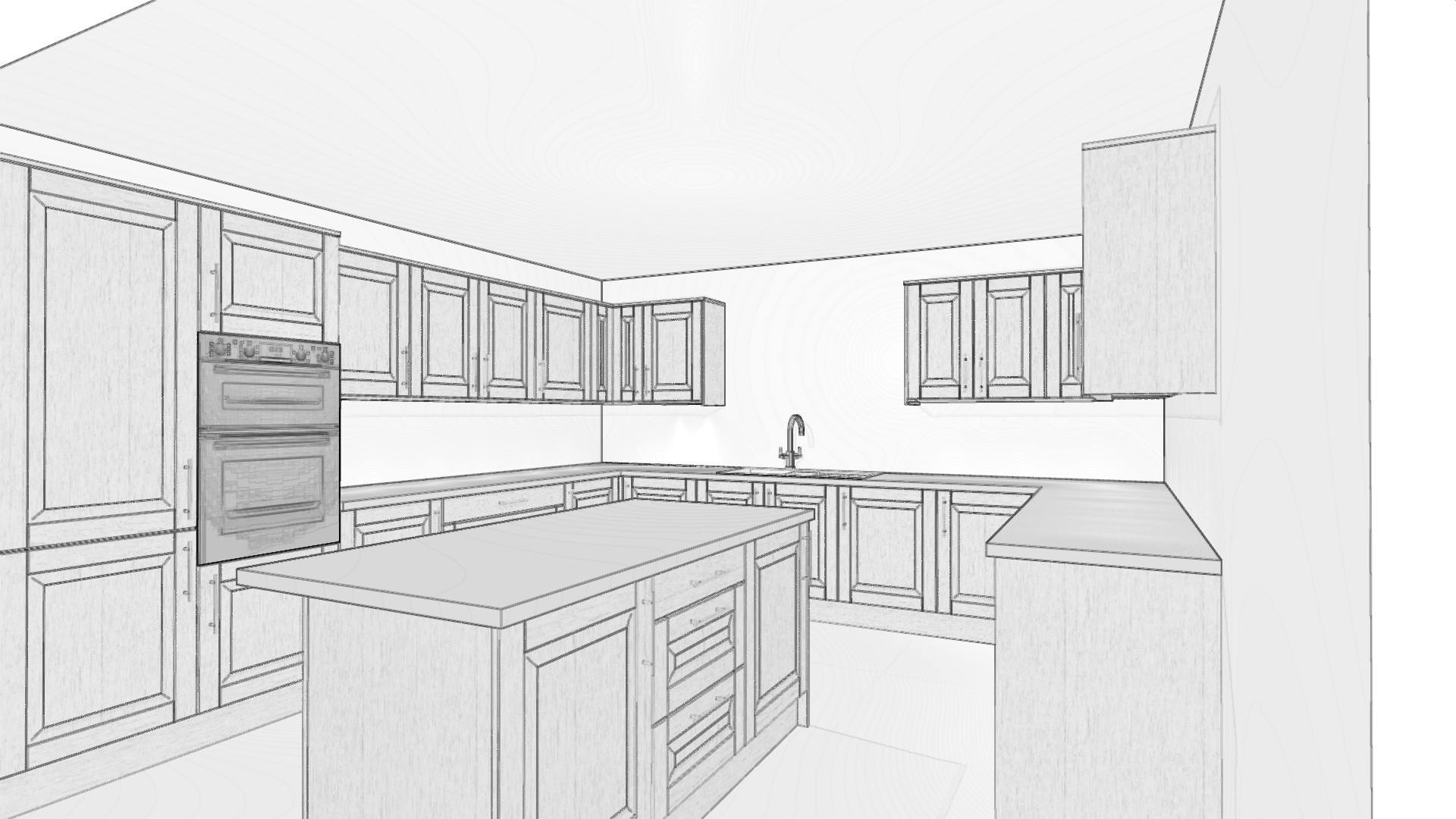 A large sized kitchen example for price estimation