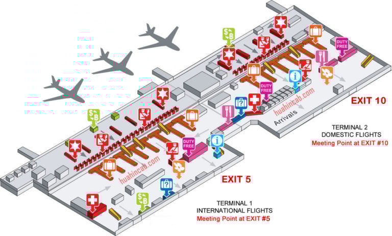 Don Mueang Airport meeting points Domestic International 768x463