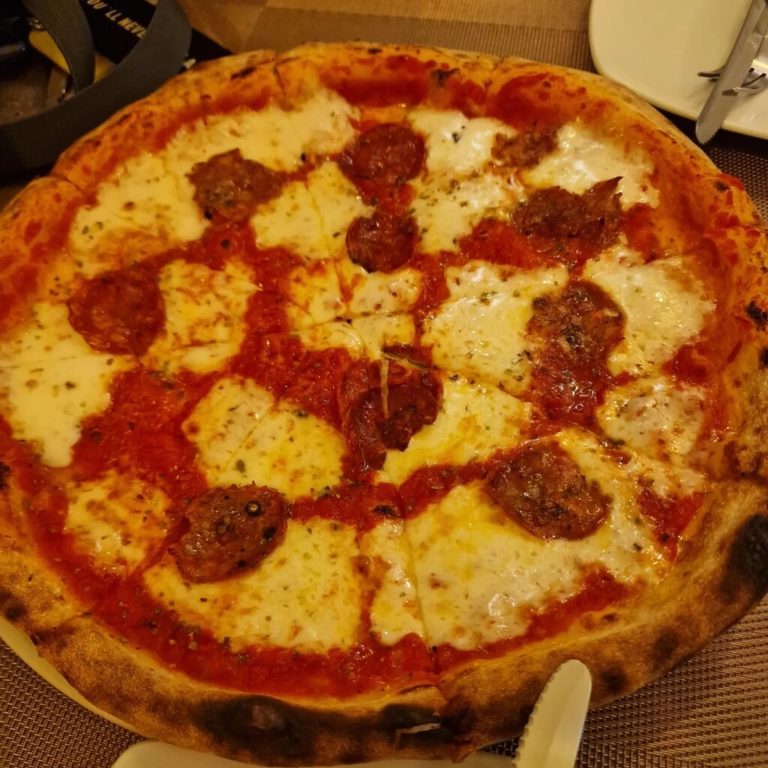 pizza with burrata
