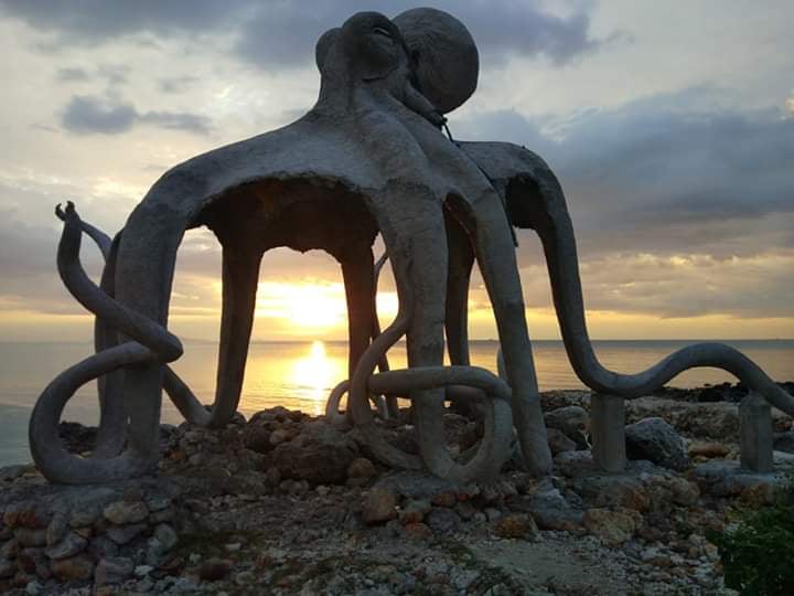 Octopus Statute at Baan Tai Beach