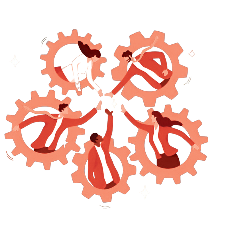 Team brainstorming creative thinking solutions