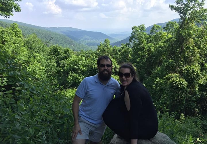 Kurt Uhlir with Valerie at Neels Gap Kurt Uhlir with Valerie at Neels Gap