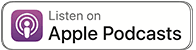 apple-podcasts A rectangular button with the text “Listen on Apple Podcasts” in black. To the left is the Apple Podcasts logo: a purple icon with concentric circles. Perfect for discovering Podcast Gift recommendations. The white button has a gray border.