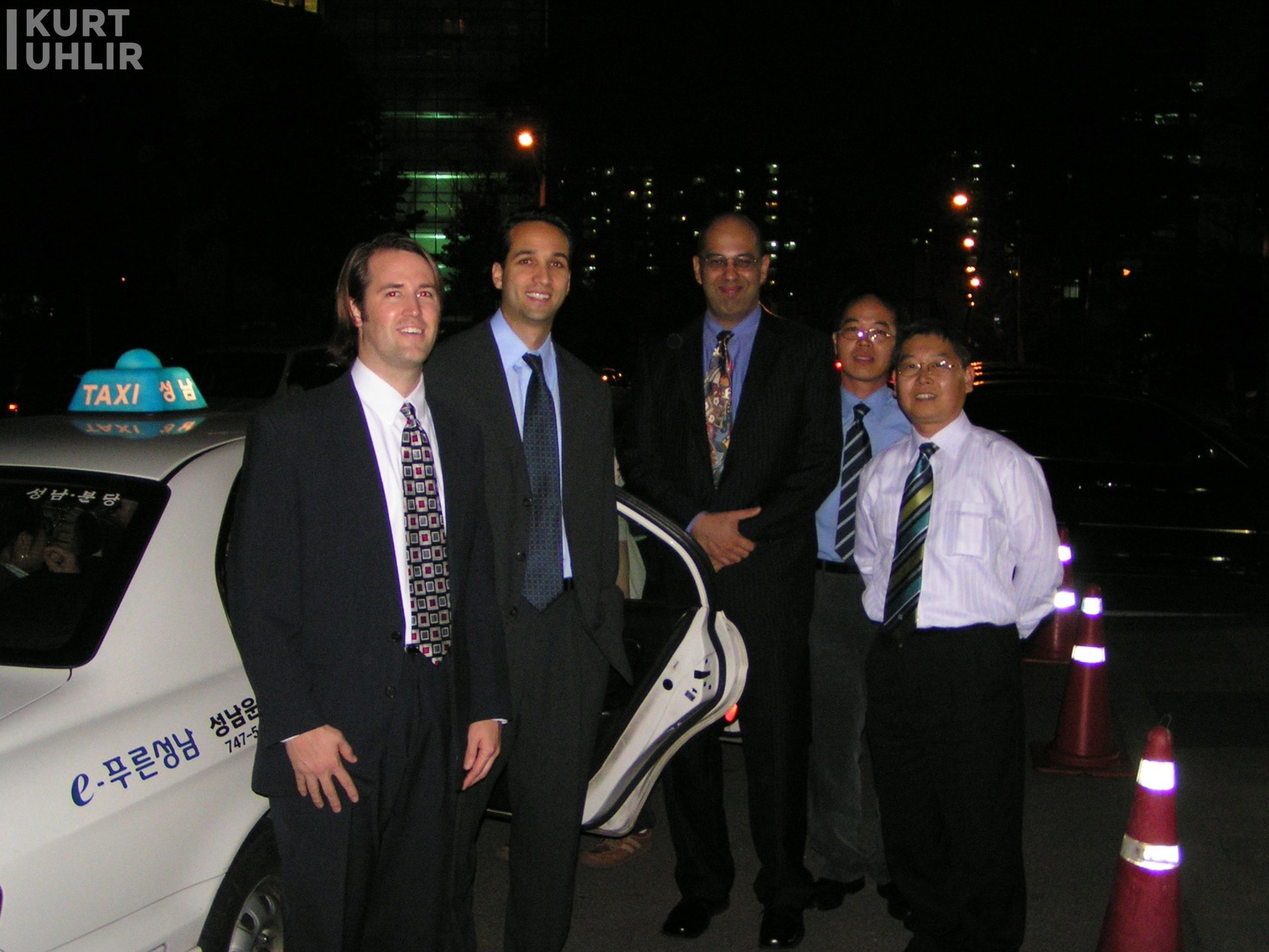 Kurt Uhlir - arriving in South Korea after our acquisition of Pi In July 2005, Navteq acquired Picture Map International (PMI), a South Korean digital map company, for about $30 million. Thankful to be greated by our new team. - Kurt Uhlir, Jack Mackin, and Rafay Khan.
