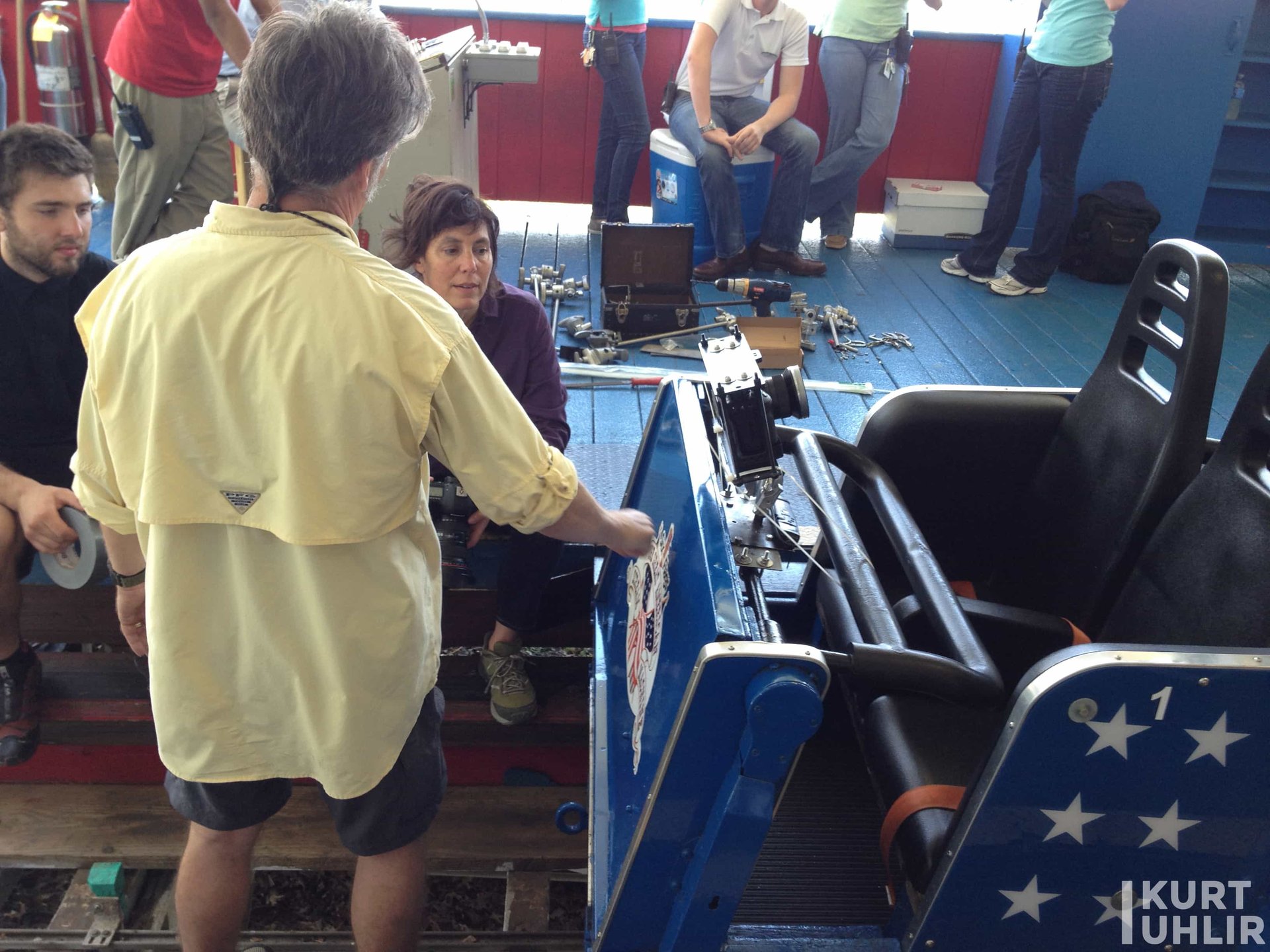 Kurt Uhlir as model for Six Flags over Georgia - behind the scen Kurt Uhlir as model for Six Flags over Georgia - behind the scene at photo shoot