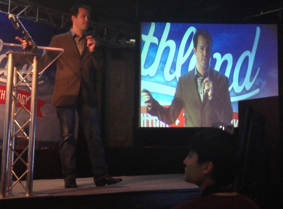 Kurt-Uhlir-Speaking-at-Southland Kurt speaking to entrepreneurs and venture capitalists at Southland by LaunchTN.