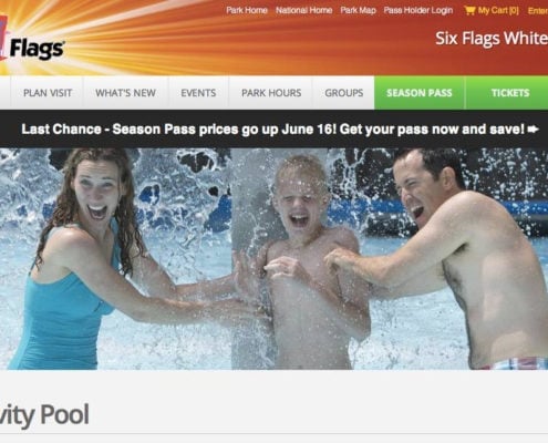 Kurt Uhlir as model for Six Flags White Water print and web - Ac Kurt Uhlir as model for Six Flags White Water print and web - Activity Pool