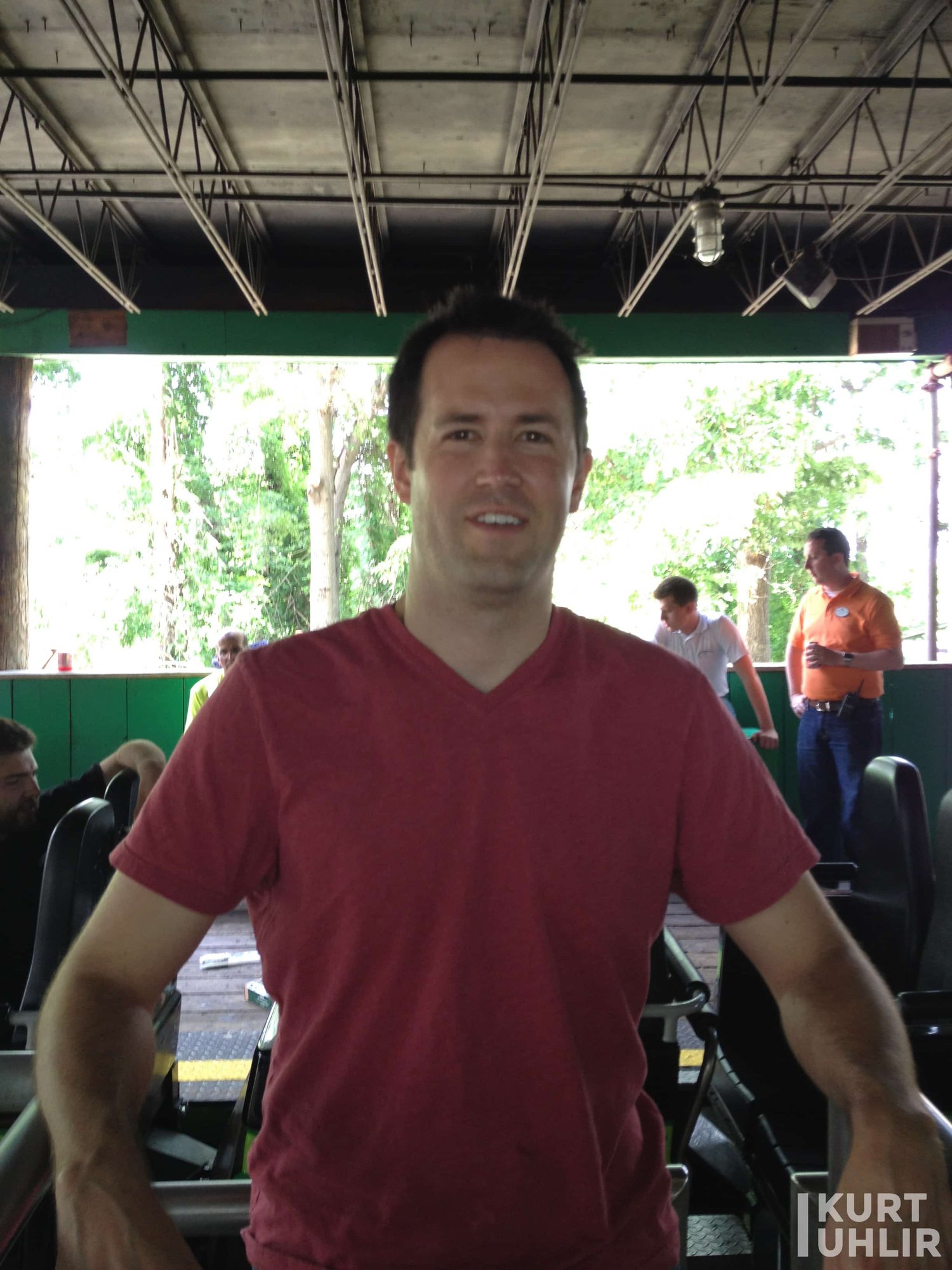 Kurt Uhlir as model for Six Flags over Georgia - behind the scen Kurt Uhlir as model for Six Flags over Georgia - behind the scene at photo shoot