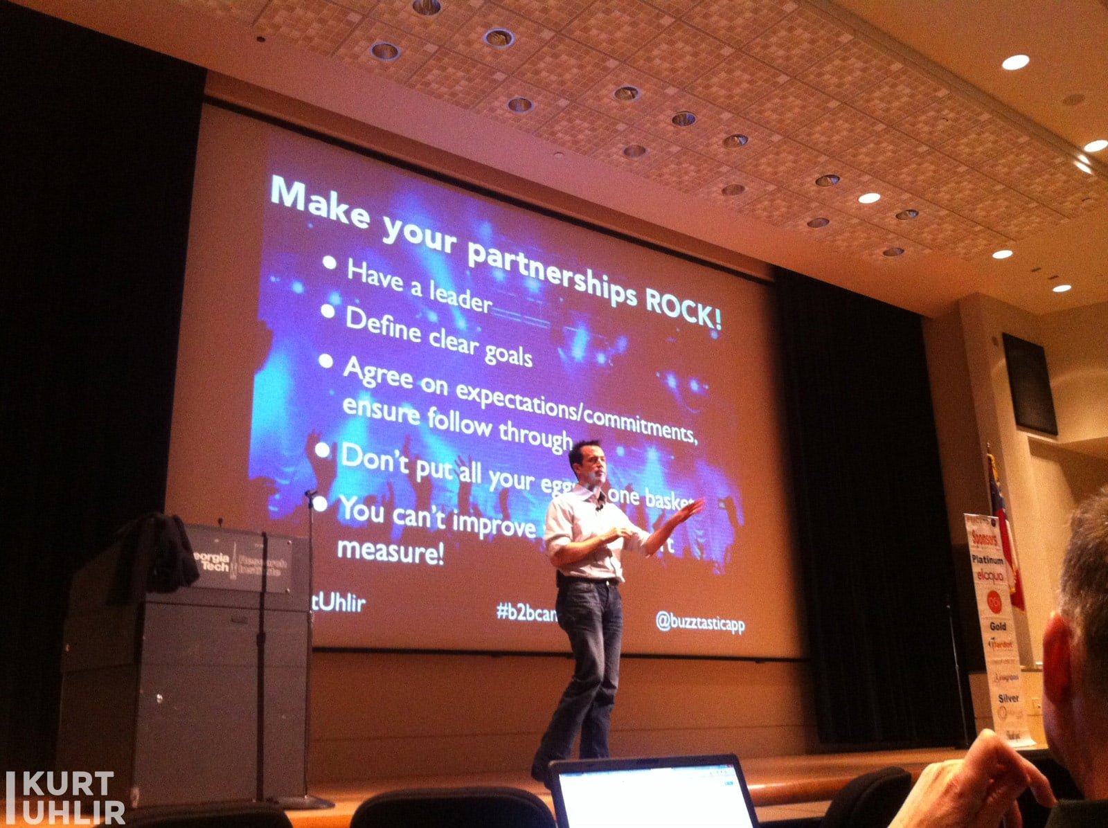 Kurt Uhlir speaking at B2B Camp Kurt Uhlir speaking at B2B Camp