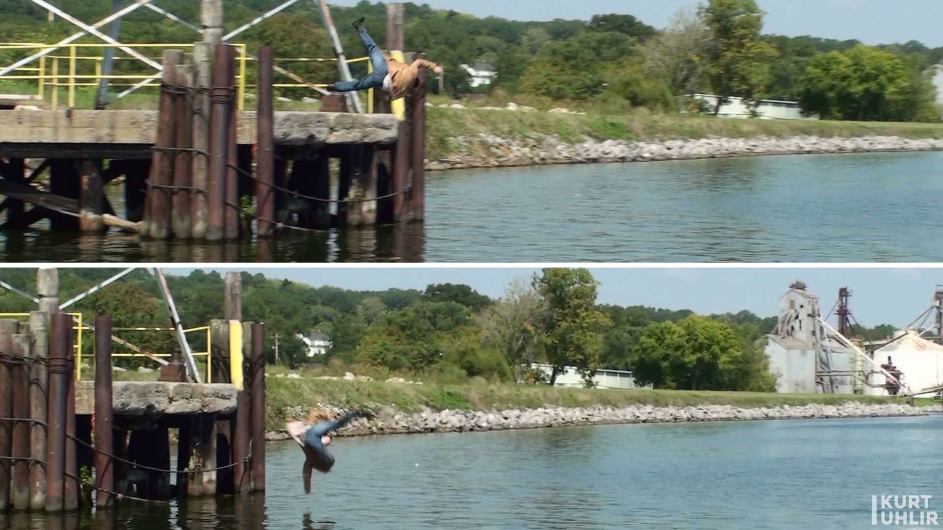 Stuntman Kurt Uhlir thrown off platform Stuntman Kurt Uhlir thrown off platform