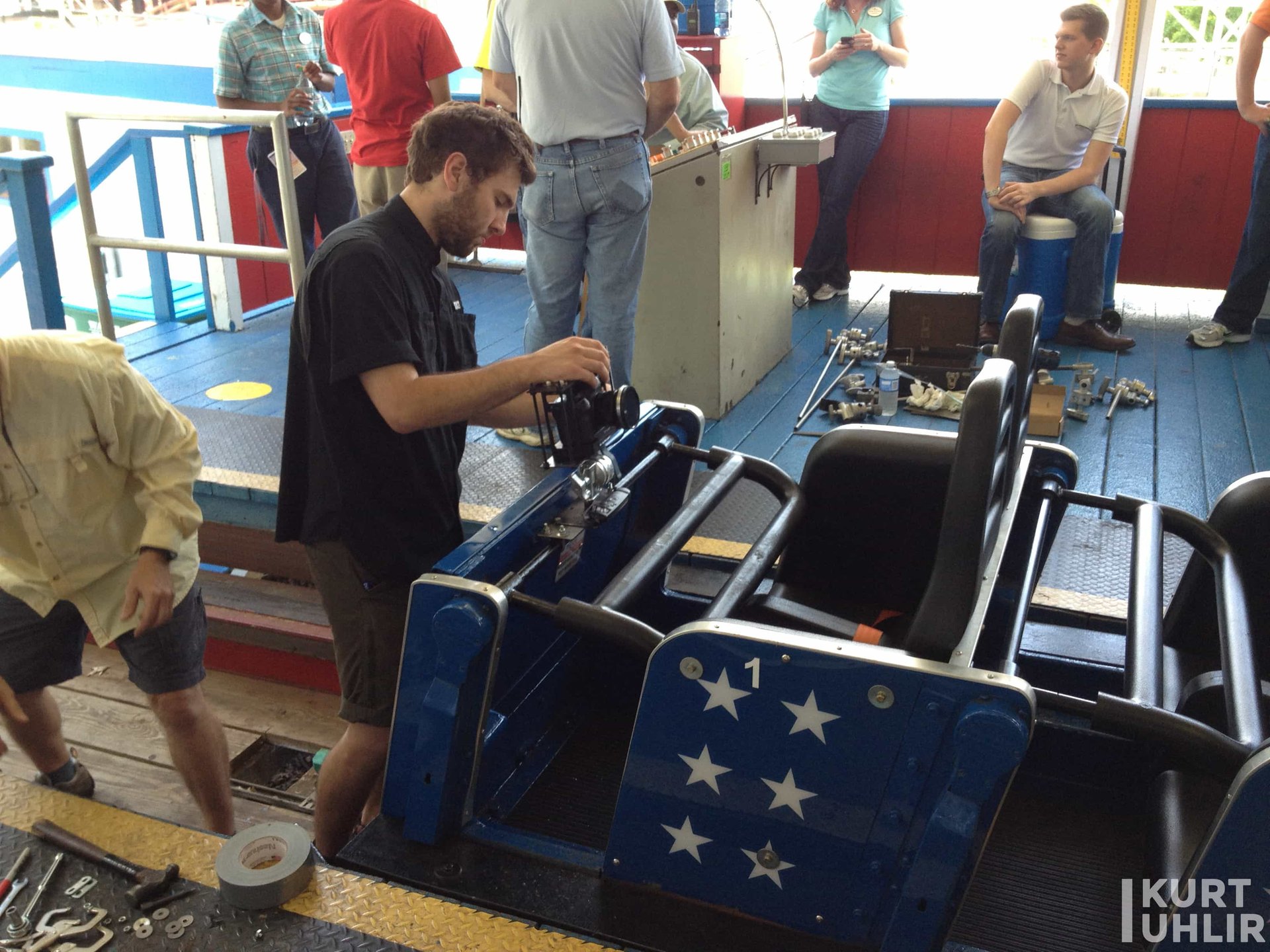 Kurt Uhlir as model for Six Flags over Georgia - behind the scen Kurt Uhlir as model for Six Flags over Georgia - behind the scene at photo shoot