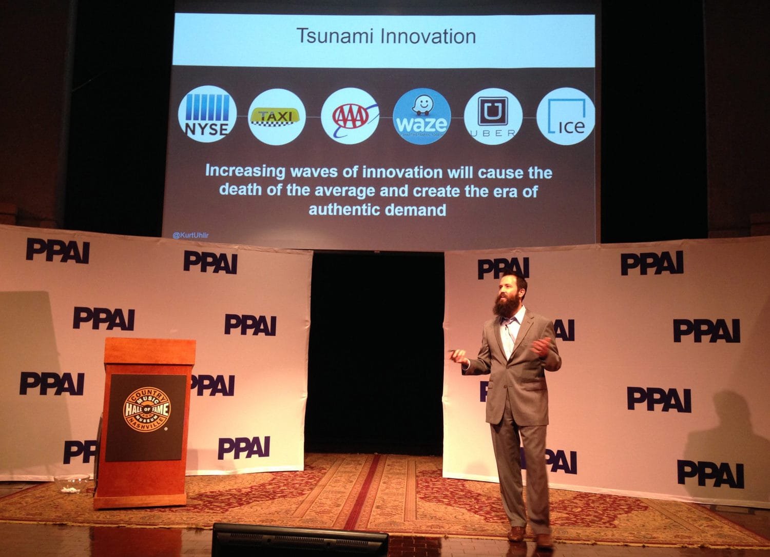 Kurt Uhlir speaking on Tsunami Innovation and Authentic Demand Kurt Uhlir speaking on Tsunami Innovation and Authentic Demand