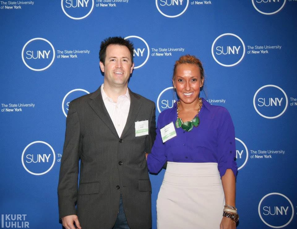 Kurt Uhlir and Kristen Rachels at SUNY Global Center Kurt Uhlir and Kristen Rachels at SUNY Global Center - State University of New York