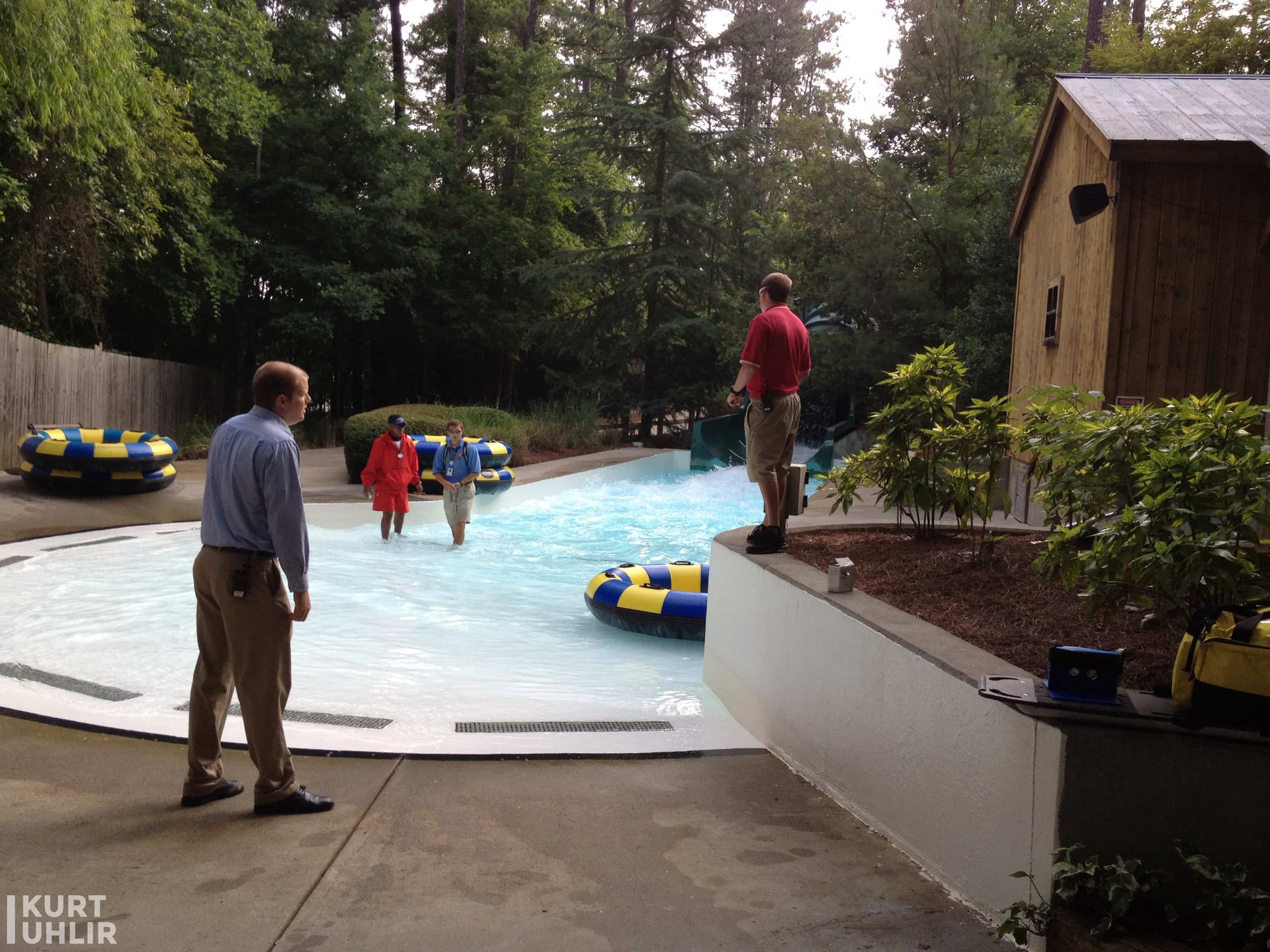 Kurt Uhlir behind the scenes at Six Flags White Water photo shoo Kurt Uhlir behind the scenes at Six Flags White Water photo shoot