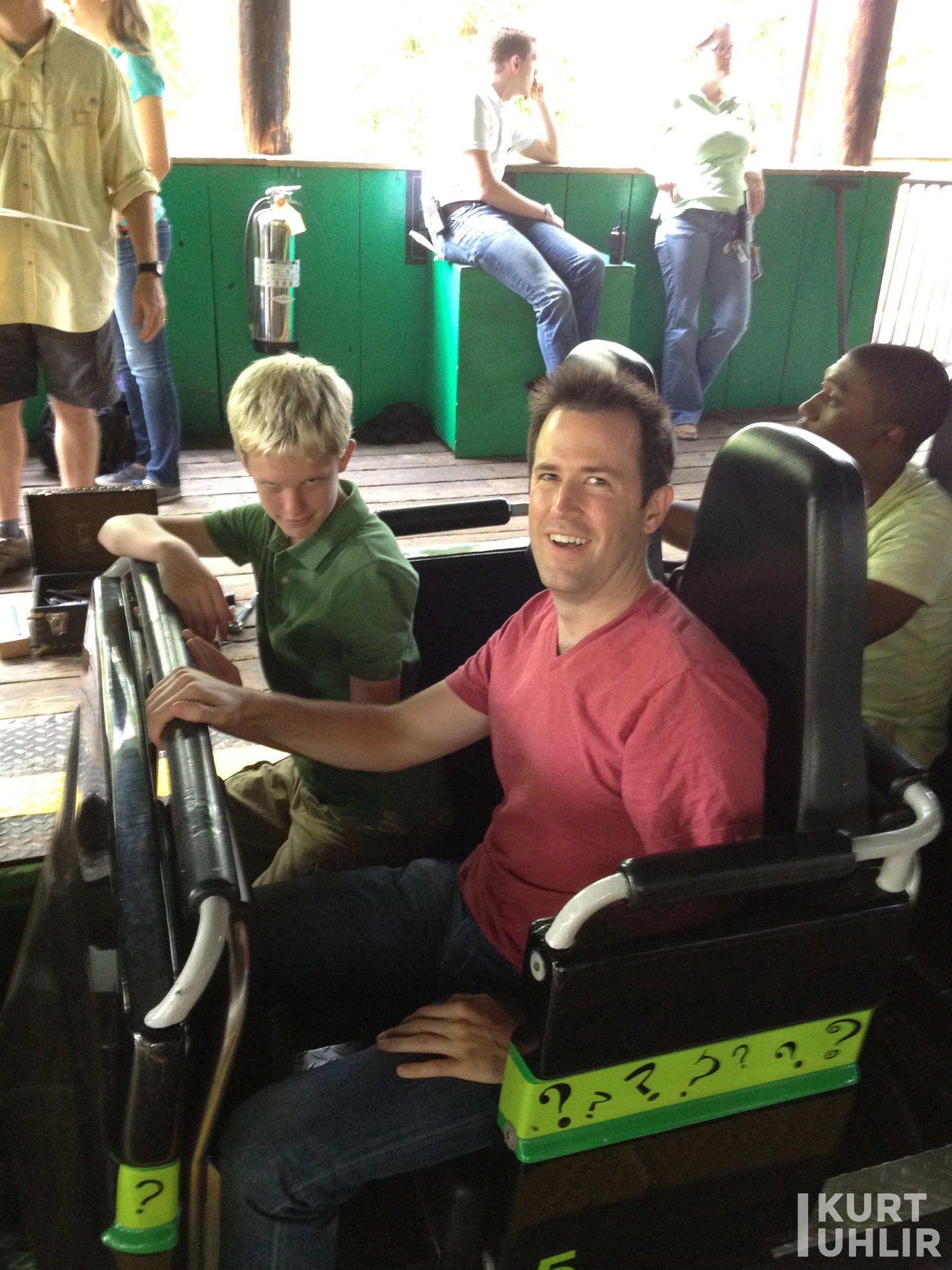 Kurt Uhlir behind the scenes at Six Flags photo shoot Kurt Uhlir behind the scenes at Six Flags photo shoot