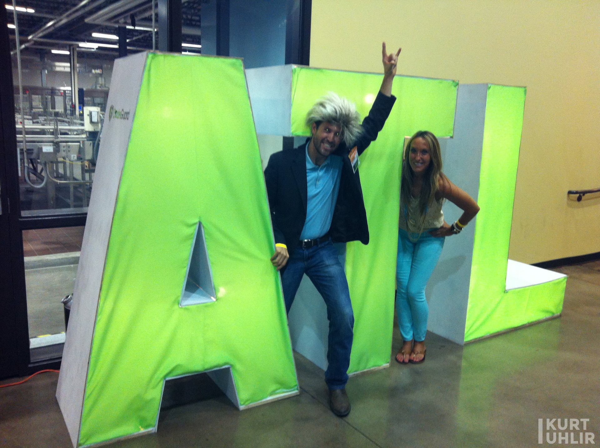 Kurt Uhlir and Kristen Rachels at TechCrunch Atlanta event reppi Kurt Uhlir and Kristen Rachels at TechCrunch Atlanta event repping Southern Technology Leaders (SoTech)