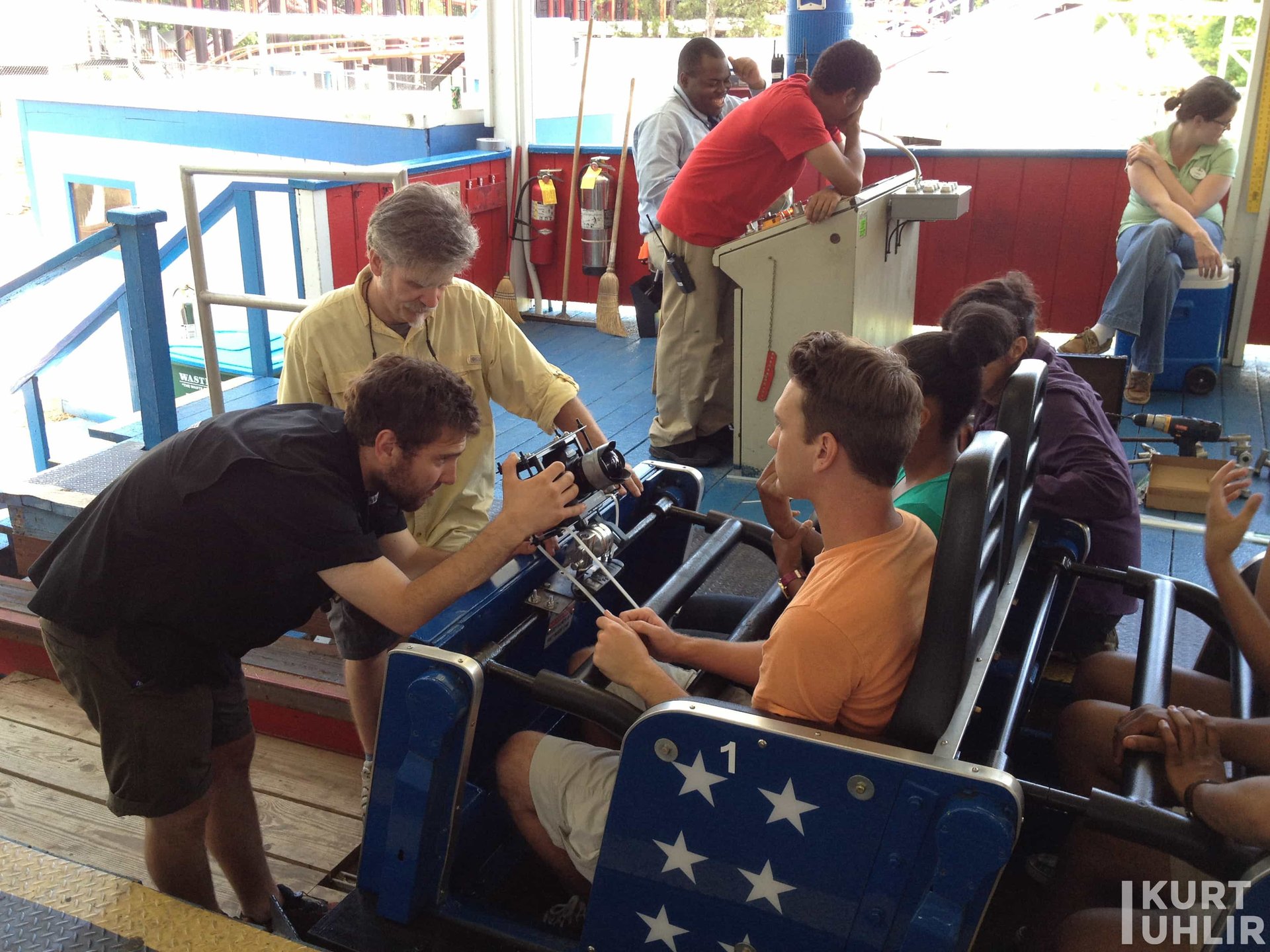 Kurt Uhlir - Six Flags over Georgia - behind the scene at photo Kurt Uhlir - Six Flags over Georgia - behind the scene at photo shoot