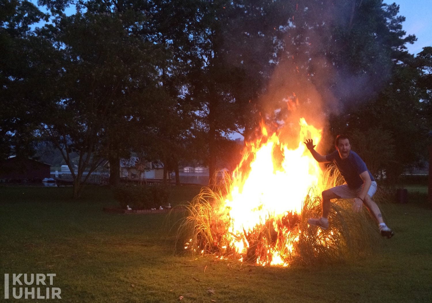 Kurt Uhlir - backyard bonfire fun Kurt Uhlir - backyard bonfire fun