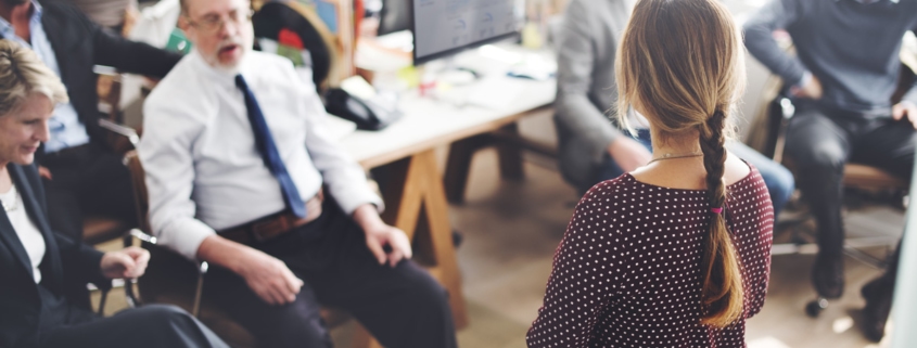 team leadership meeting in office