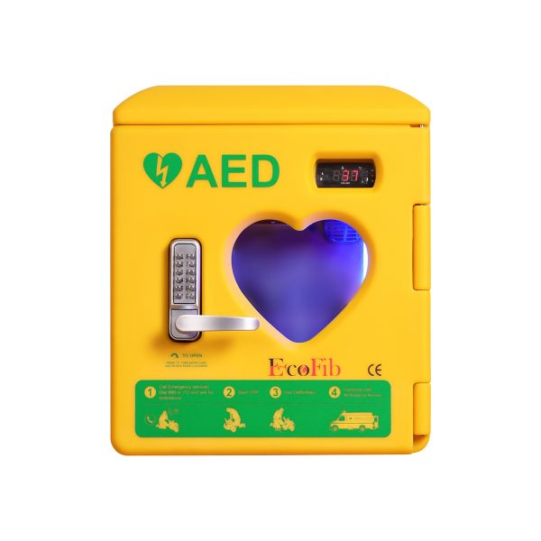 EcoFib Outdoor Heated AED Cabinet with Lock/Keypad - Image 4